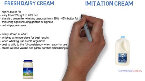 what are the advantages of both fresh and imitation cream
